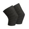 weightlifting knee wraps color black with white lining