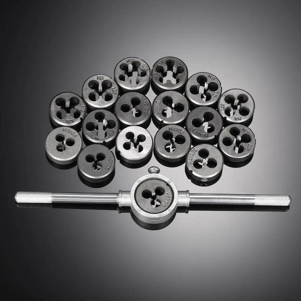 40pcs Tap Dies Set Metric Taps Dies Adjustable Tap Die Holder Thread
