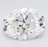 CVD Lab Created Oval/Pear Diamonds, GH Color, 0.5 - 3.99 Carat Certified