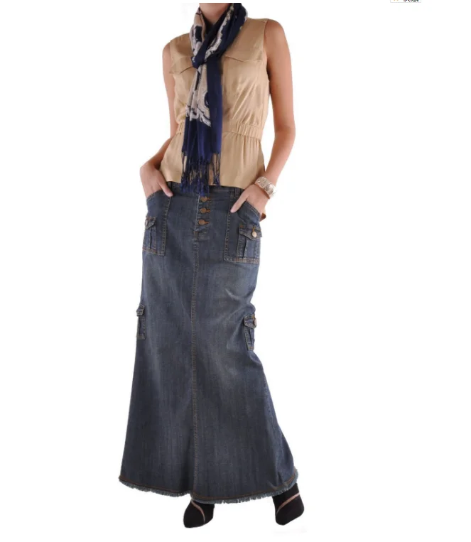 cargo jean skirt