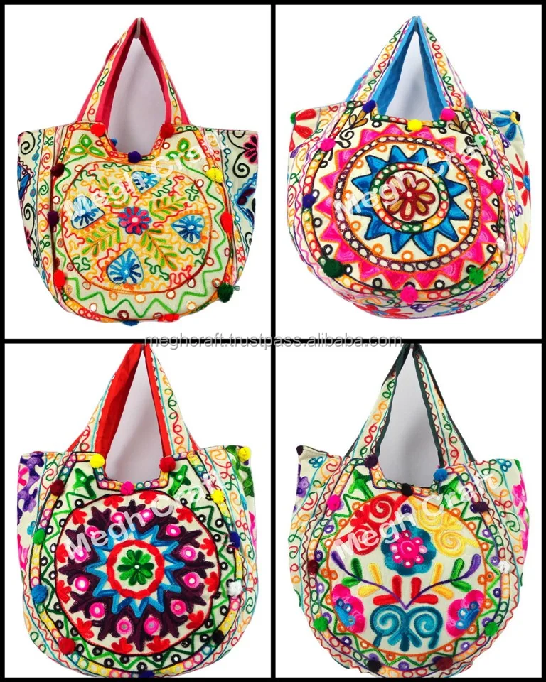 embroidered handbag