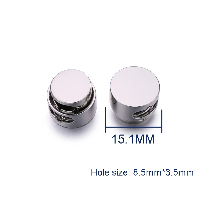 High end quality metal adjustable spring cord lock stopper for clothes