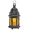yellow glass Moroccan lantern