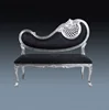 Furniture Classic Wooden Mahogany Antique Silver Carved Sofa Italian Style