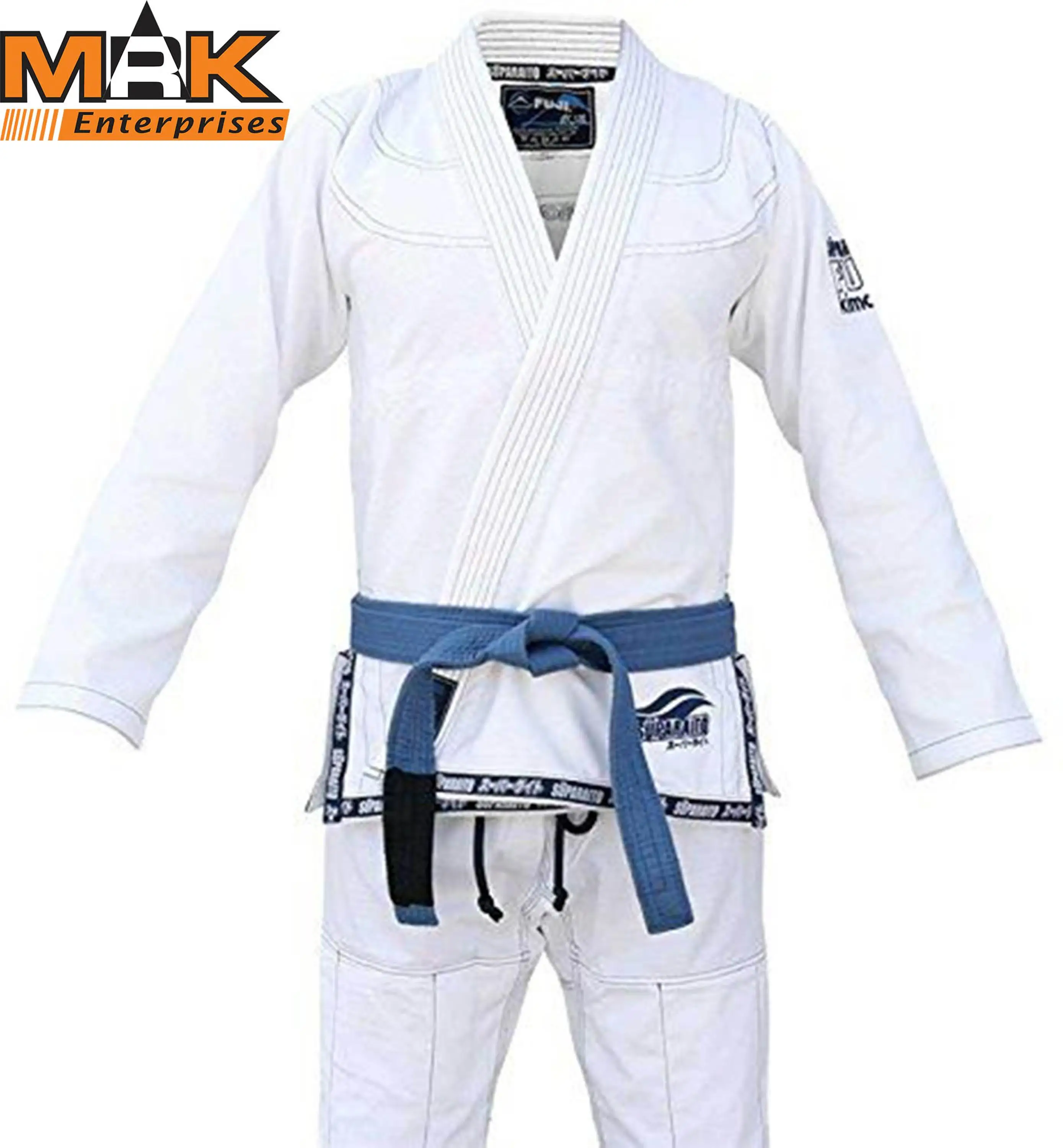 BJJ Jiu Jitsu Gi Uniform Brazilian Martial Arts Adults round corners Blue