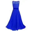high quality wholesale custom bangkok children party kid blue girl princess maxi dress