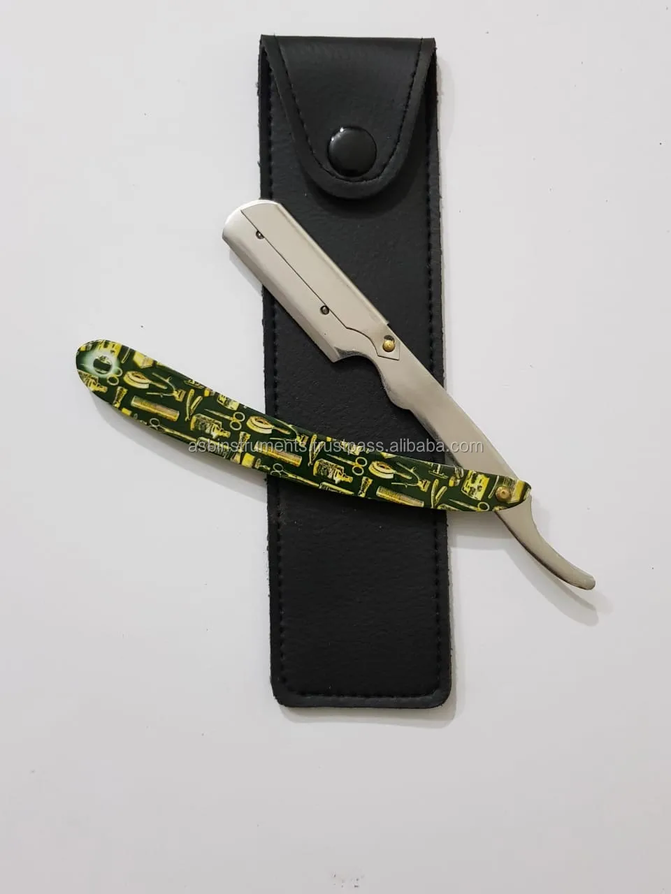 Barber Pole Paper Coated Straight Razor With Changeable Blade Buy