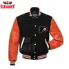 Latest Model custom logo FLYERS black orange Letterman Varsity jacket Baseball Jacket College Jacket