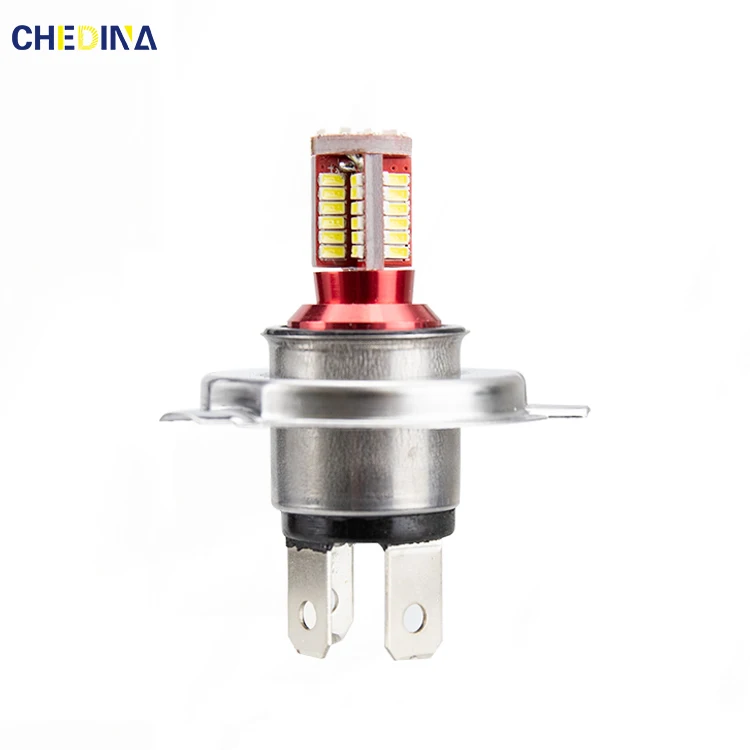 Chedina H4 3014 57SMD White Red Yellow LED Fog Light Bulbs for Car
