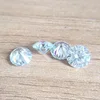 Light Blue loose Synthetic Moissanite loose round shape