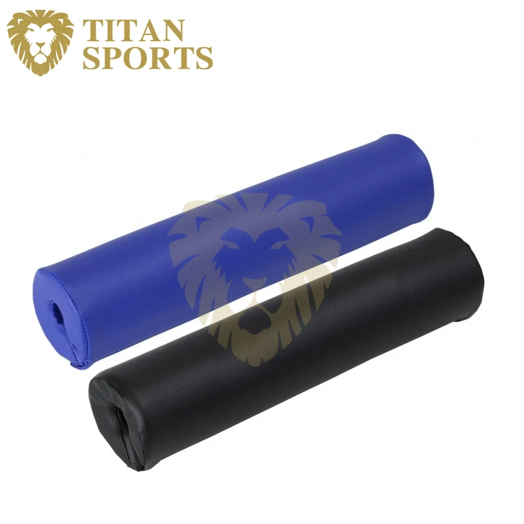 Pu Leather Barbell Bar Wrap Pad For Weightlifting Buy Barbell Wrap Pad,Bar Wrap Pad,Leathe