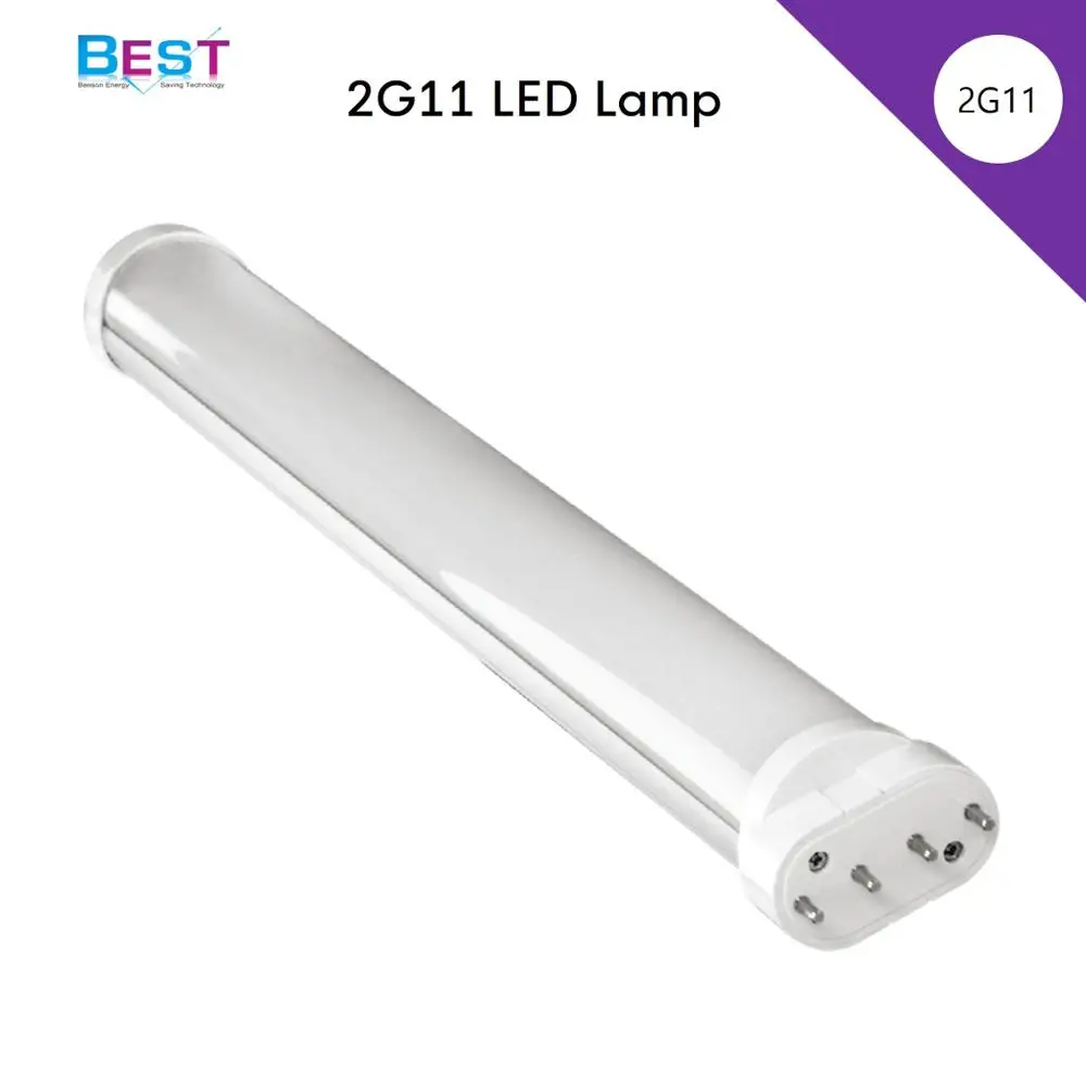 BEST ECG ballast compatible LED 2G11 PL retrofit Lamp; direct replacement , plug in downlight