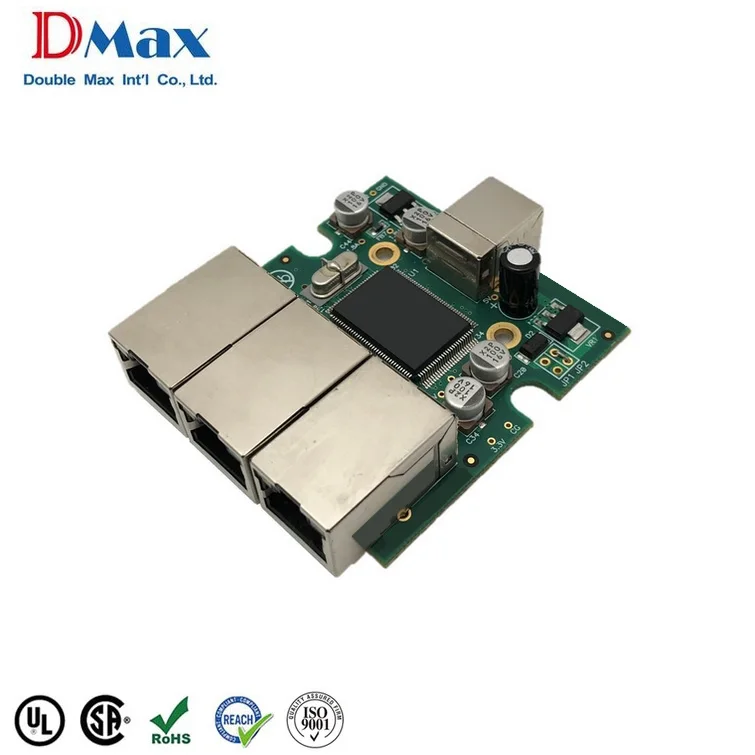 3 Port Gigabit Ethernet Switch Pcb Module Assembly - Buy 3 Port ...