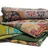 Wholesale Authentic vintage artisan thick kantha quilt, blanket, throw, patchwork, boho, up cycled, Indian quilt, gudri