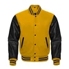 Baseball Collage varsity jacket leather sleves/wool varsity jackets with leather sleeves