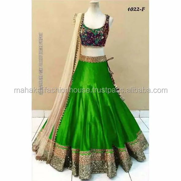 green ethnic dress