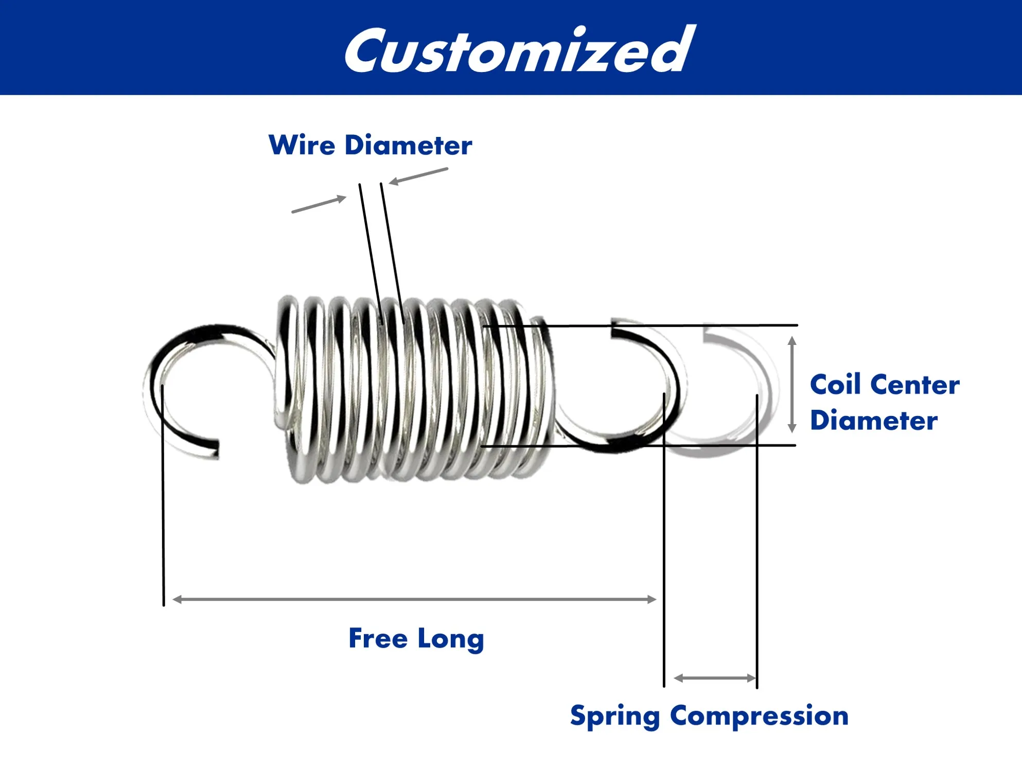 Oem 211804 Return Spring For Throttle Cable And Differential Cable
