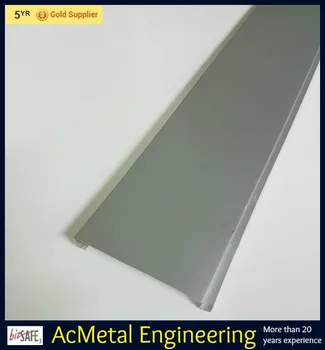 Aluminium Strip Ceiling 100mm Module Silver Non Perforated No