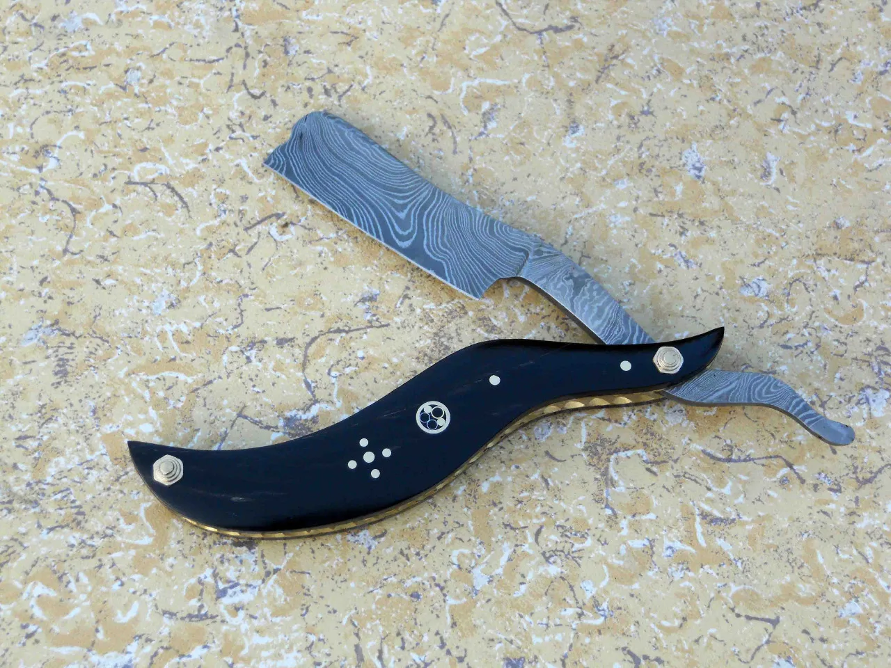 Damascus Steel Razor Men Barber Razor Damascus Razors By Farhan