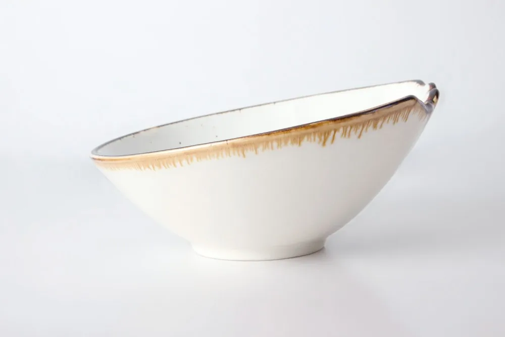 product-Two Eight-Chinese style color glazed catering restaurant ceramic pasta oblique bowl-img