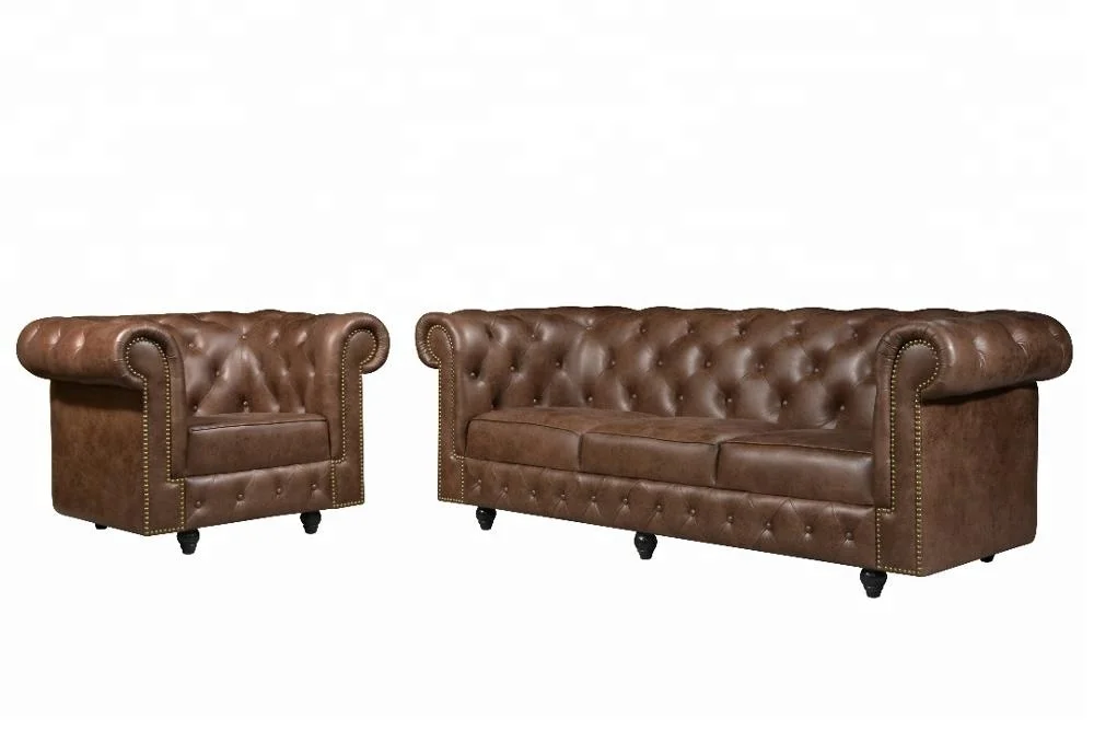 Modern Vintage Leather Fabric Chesterfield Velvet Malaysia ...