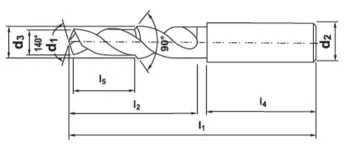 High Quality non-standard carbide step drill bit cutter
