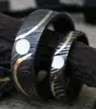 DAMASCUS STEEL RING WITH FILE WORK