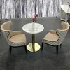 luxury new design wholesale hotel restaurant furniture modern dining chair computer chair marble round coffee table