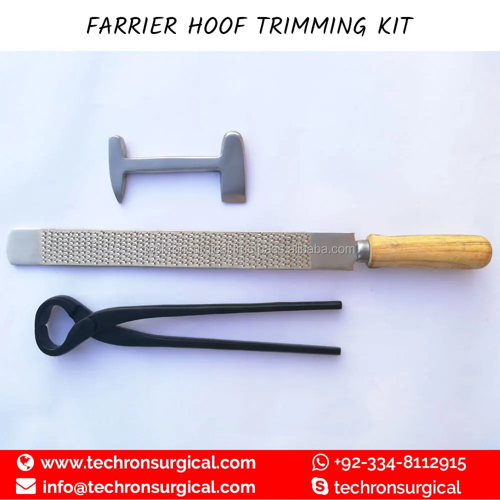 Hoof Trimming and Farrier Tools Kit