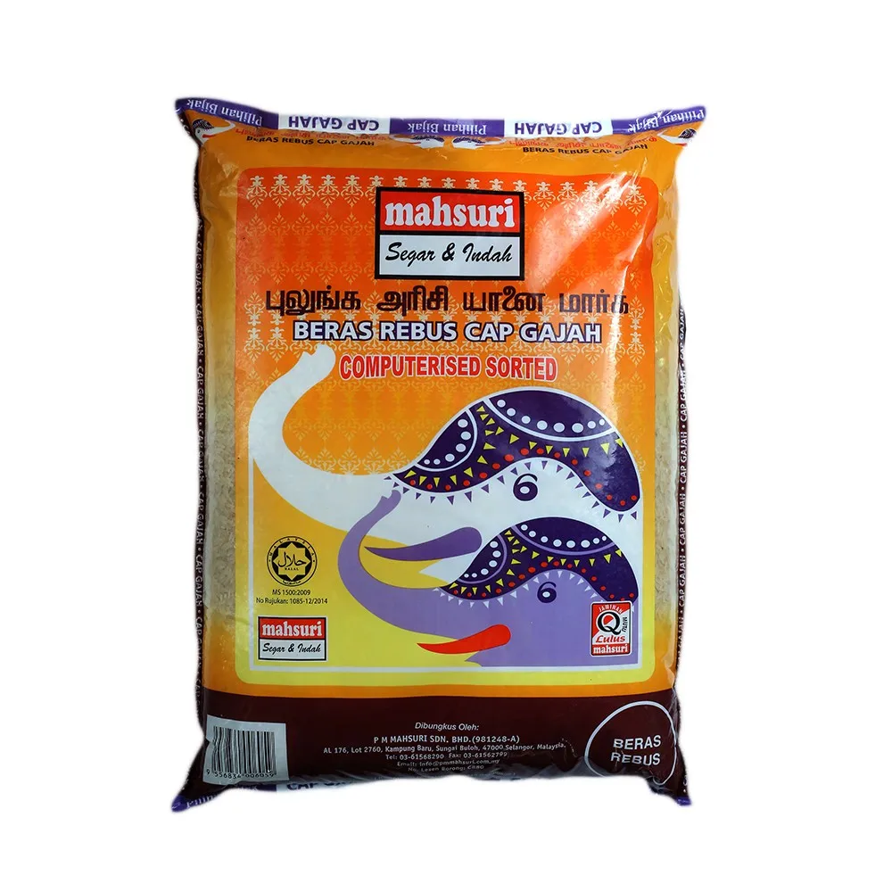 Fresh Beras Rebus  Cap Gajah Rice Imported From Malaysia 