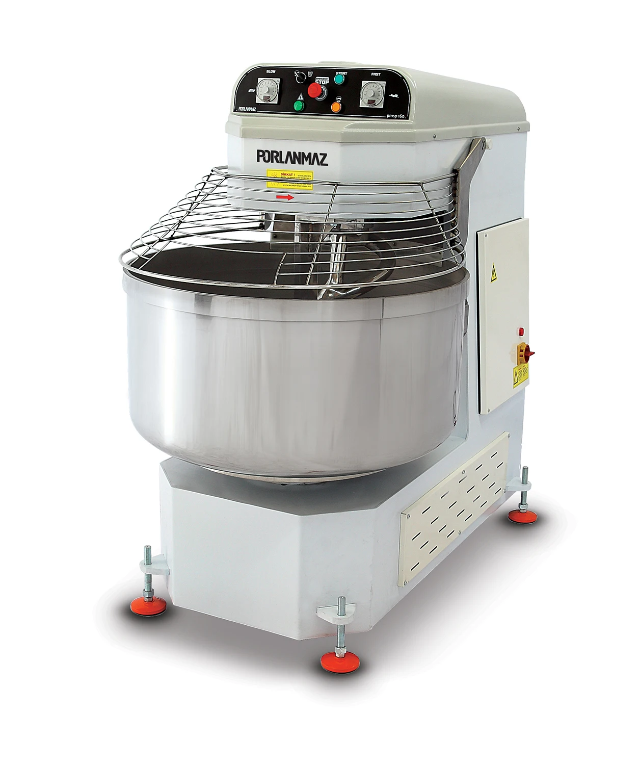 Spiral Mixer with Fixed Bowl Dough Mixer 62 KG Flour Capacity