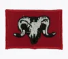 Machine embroidery badges 1st Artillery Brigade (Ram's Head On Red Rectangle) Gulf Issue Embroidered Formation arm badge