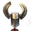 High Quality Selling Medieval War Ancient Vintage Medieval Crusader Bull Horn Templar Knight Wearable Helmet SAIWH922