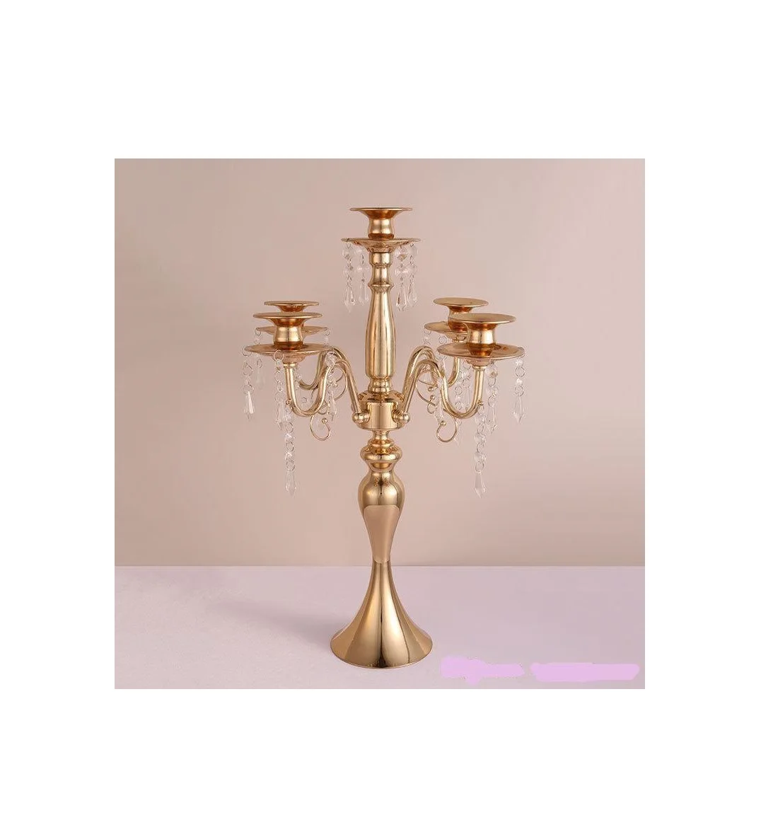 Round Based Silver Candelabra New High Quality Made By Royal De