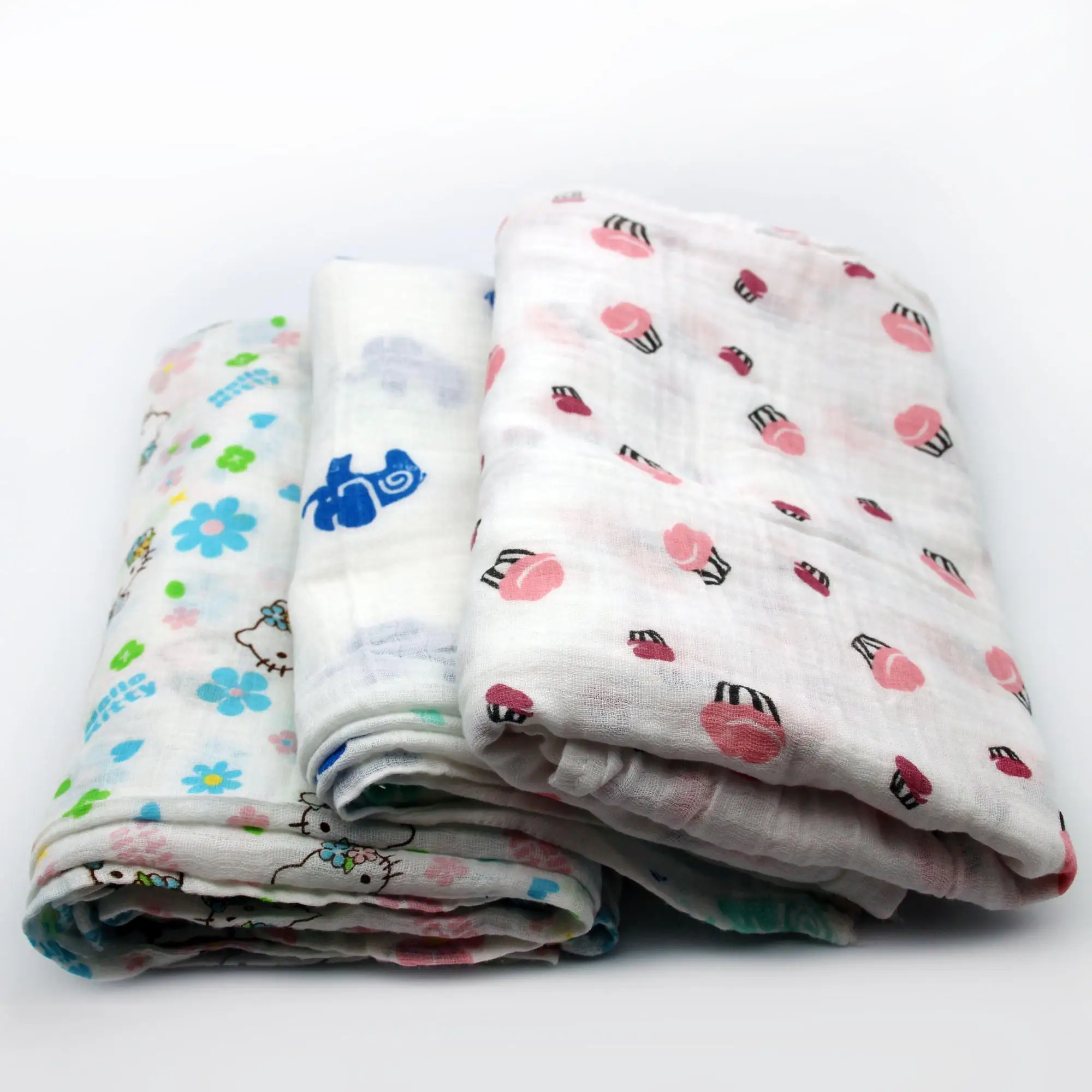 100 Cotton Printed Double Gauze Diaper Fabric For Baby Buy Cotton