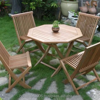 Java Wooden Garden Furniture Set