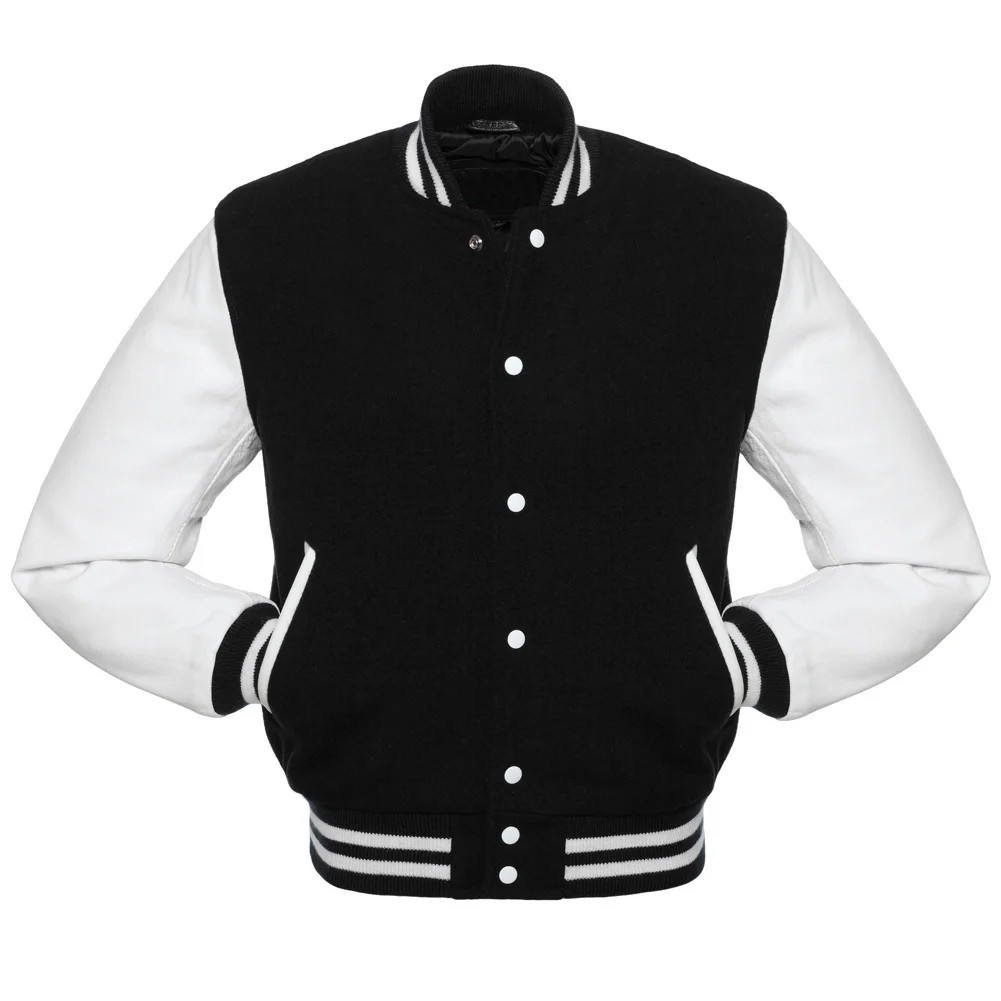 Cheap Varsity Jackets With Leather Sleeves & Wool Body Made By Barimed ...