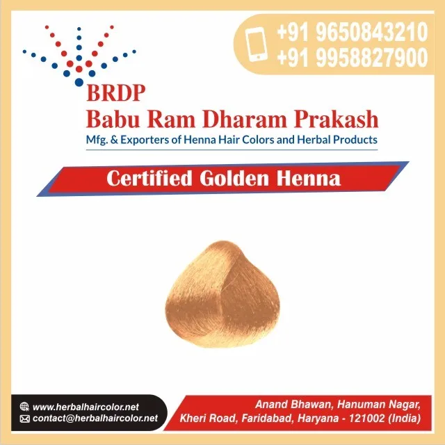 Fda Approved Golden Henna Hair Color Dye Buy Fda Approved Golden