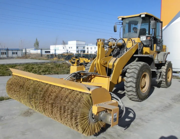 Angle Broom Sweeper For Skid Steer Loader Wheel Loader Excavator Buy