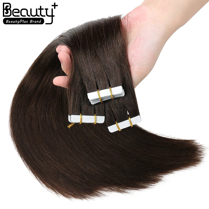 Wholesale 10a European Remy Tape Hair Extensions Double Drawn Virgin Human Invisible Tape In