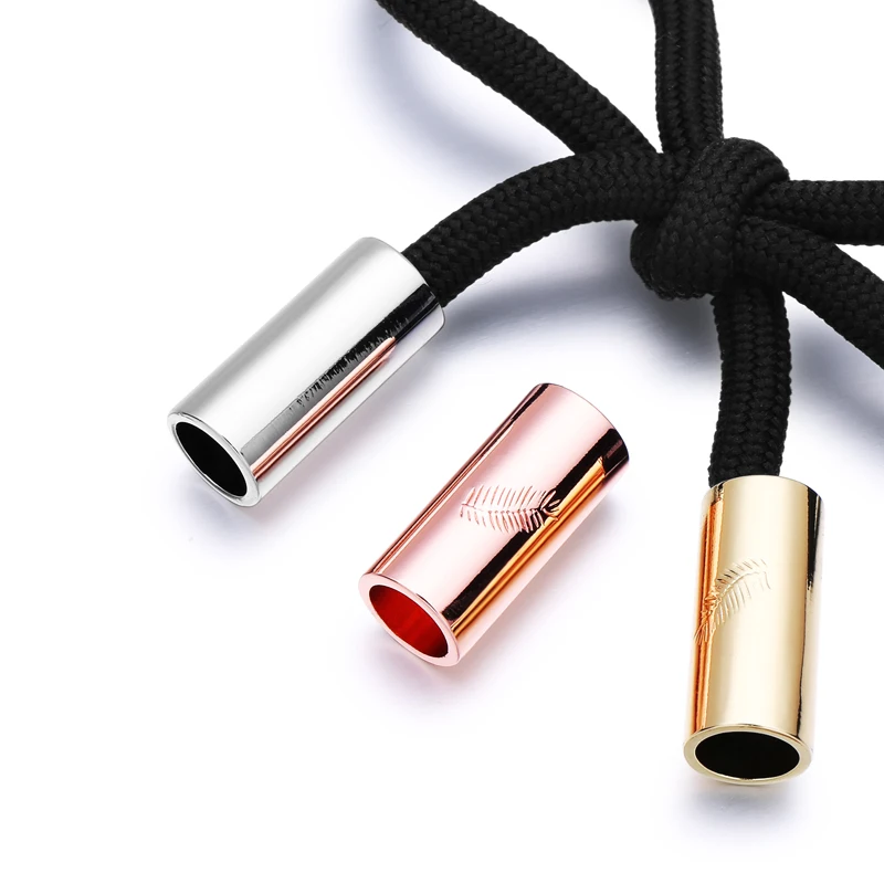 Custom Logo Washable Zinc Alloy Gold Metal Cord Ends Stopper For Clothes