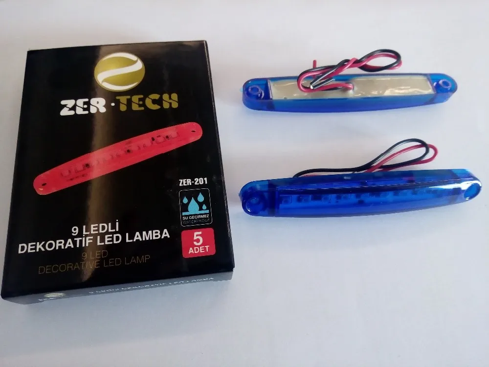 12 V 9 Led Acrylic Glass Car Trailer,Truck Tail,Side Led