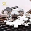 Fancy holy spirit religious cross charm pendants silver plated
