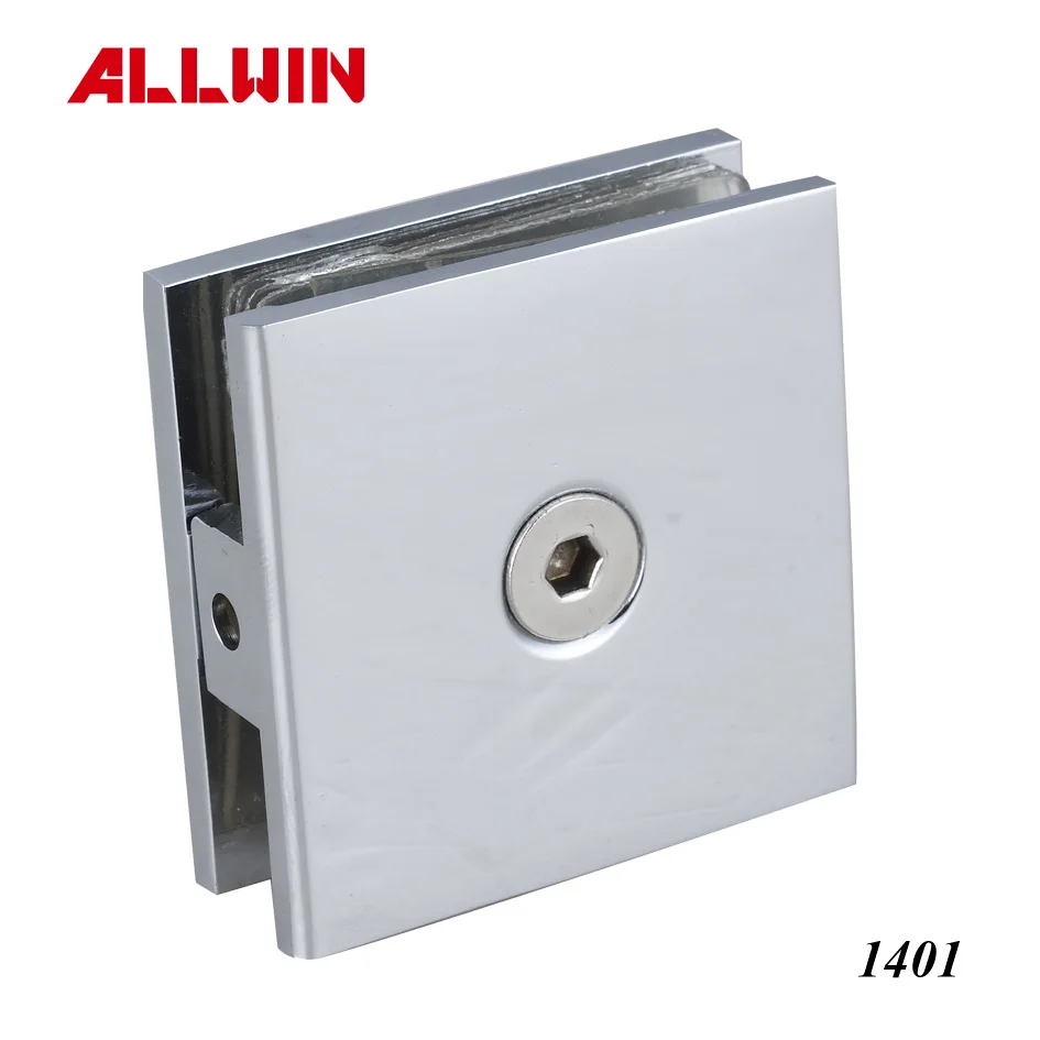 Solid Brass One Hole Wall Mount Shower Door Glass Clip