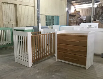 wood crib set