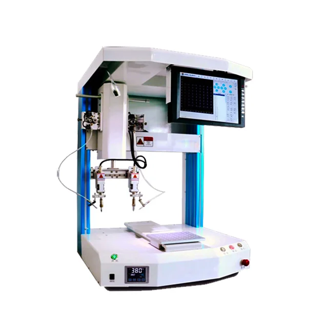 Factory Price Dual Heads Three Tips 5 Axis Desktop Automatic Soldering