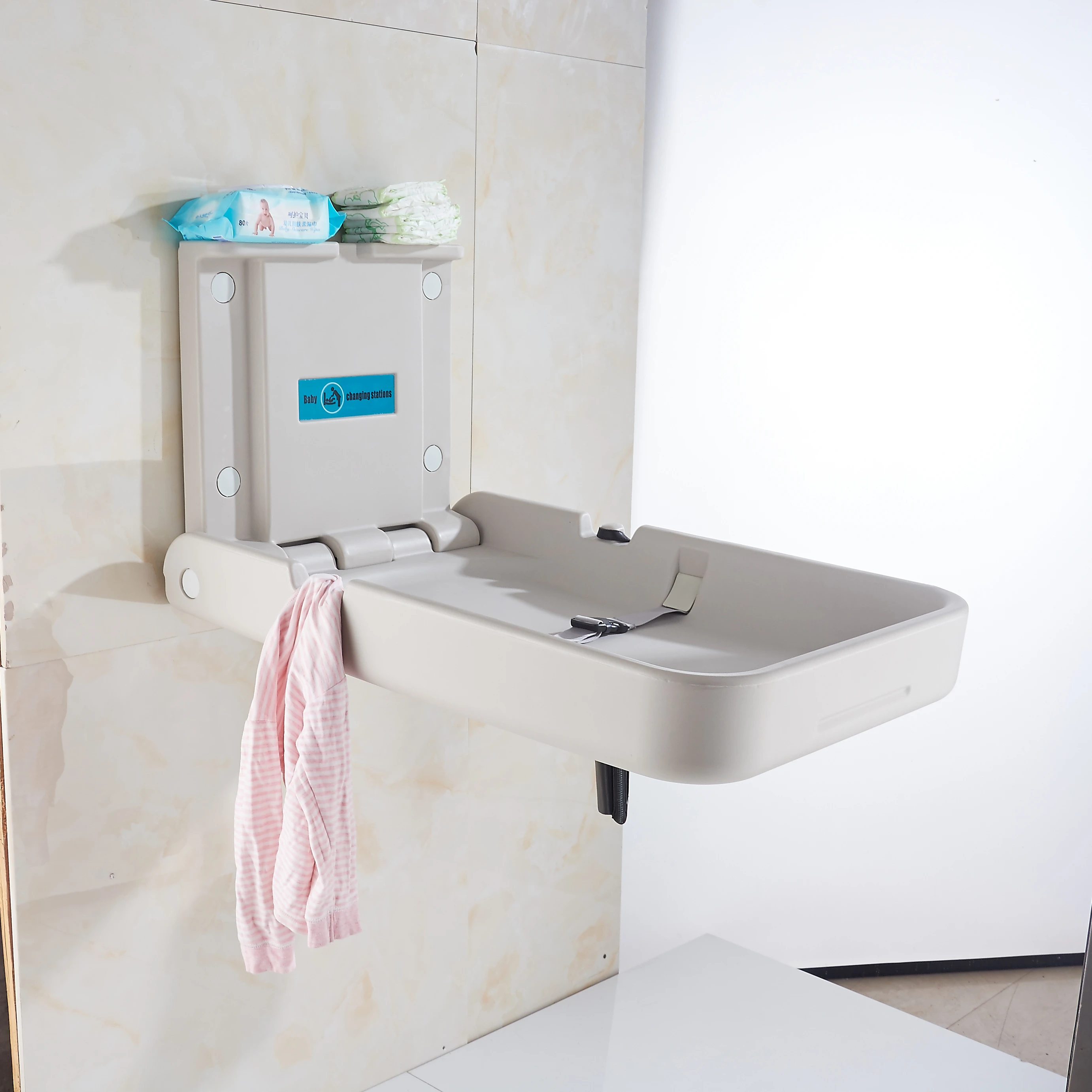wall mounted diaper changing station
