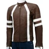 Men's Motorbike 100% Real Leather jacket top Quality