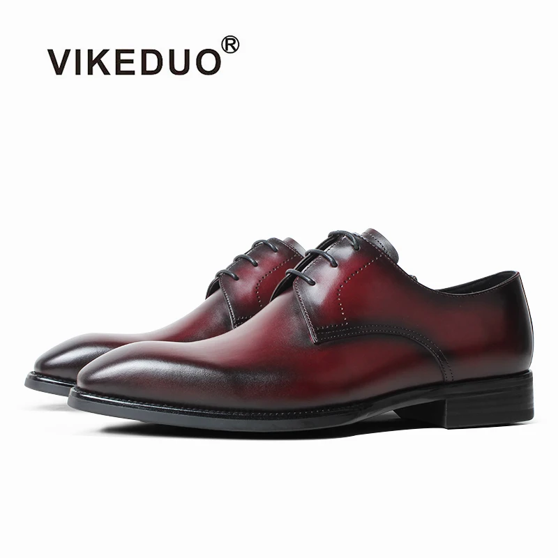 burgundy leather shoes
