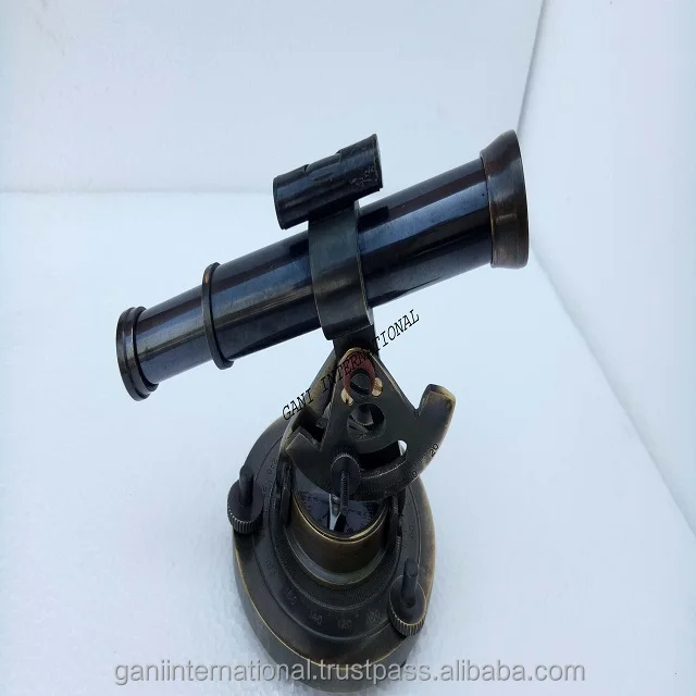NAUTICAL ANTIQUATED BINOCULAR SPYGLASS Royal Navy London BRASS PIRATE Monocular